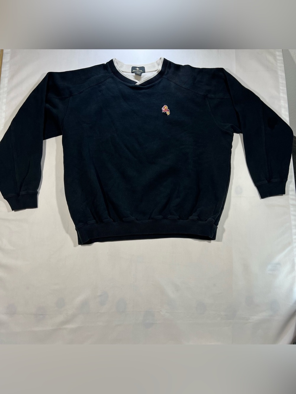 Vintage Antigua Arizona State Sun Devils Sweatshirt Mens XL Black ASU Sparky